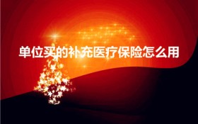 单位买的补充医疗保险怎么用（什么是补充医疗保险怎么用）