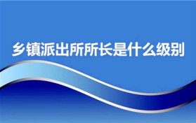 乡镇派出所所长是什么级别（乡镇派出所所长什么级别）