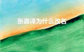 张嘉译为什么改名（张嘉译为啥改成张嘉益,）