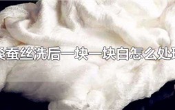 桑蚕丝洗后一块一块白怎么处理