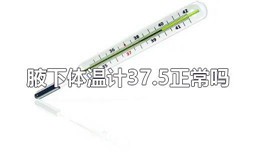 腋下体温计37.5正常吗