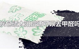 炭包晒太阳后还可以去甲醛吗