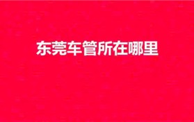 东莞车管所在哪里（车管所在哪里）
