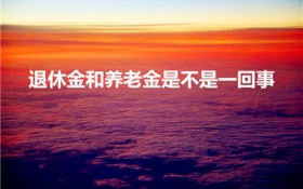 退休金和养老金是不是一回事（退休金是养老金吗）图1