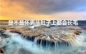 是不是怀男孩肚子上都会长毛（肚子长毛怀的是男孩还是女孩）