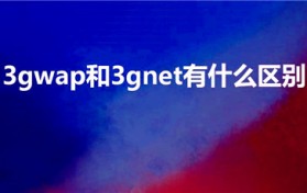 3gwap和3gnet有什么区别