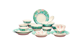 釉上彩的餐具能放微波炉吗图1