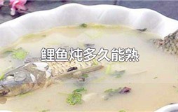 鲤鱼炖多长时间能熟 鲤鱼一般炖多长时间合适