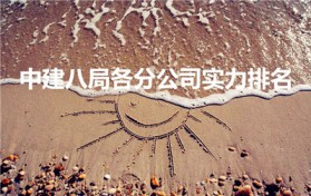 中建八局各分公司实力排名（中建八局下属公司哪个比较好）