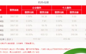 杭州社保全新缴费基数（杭州社保全新缴费基数多少钱）图1