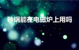 砂锅能在电磁炉上用吗（电磁炉可以用砂锅吗）