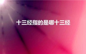 十三经指的是哪十三经（十三经都包括哪十三经）