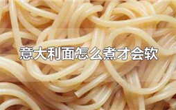 意大利面怎么煮才会软