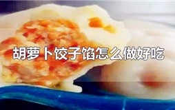 胡萝卜饺子馅怎么做好吃？胡萝卜饺子馅的做法